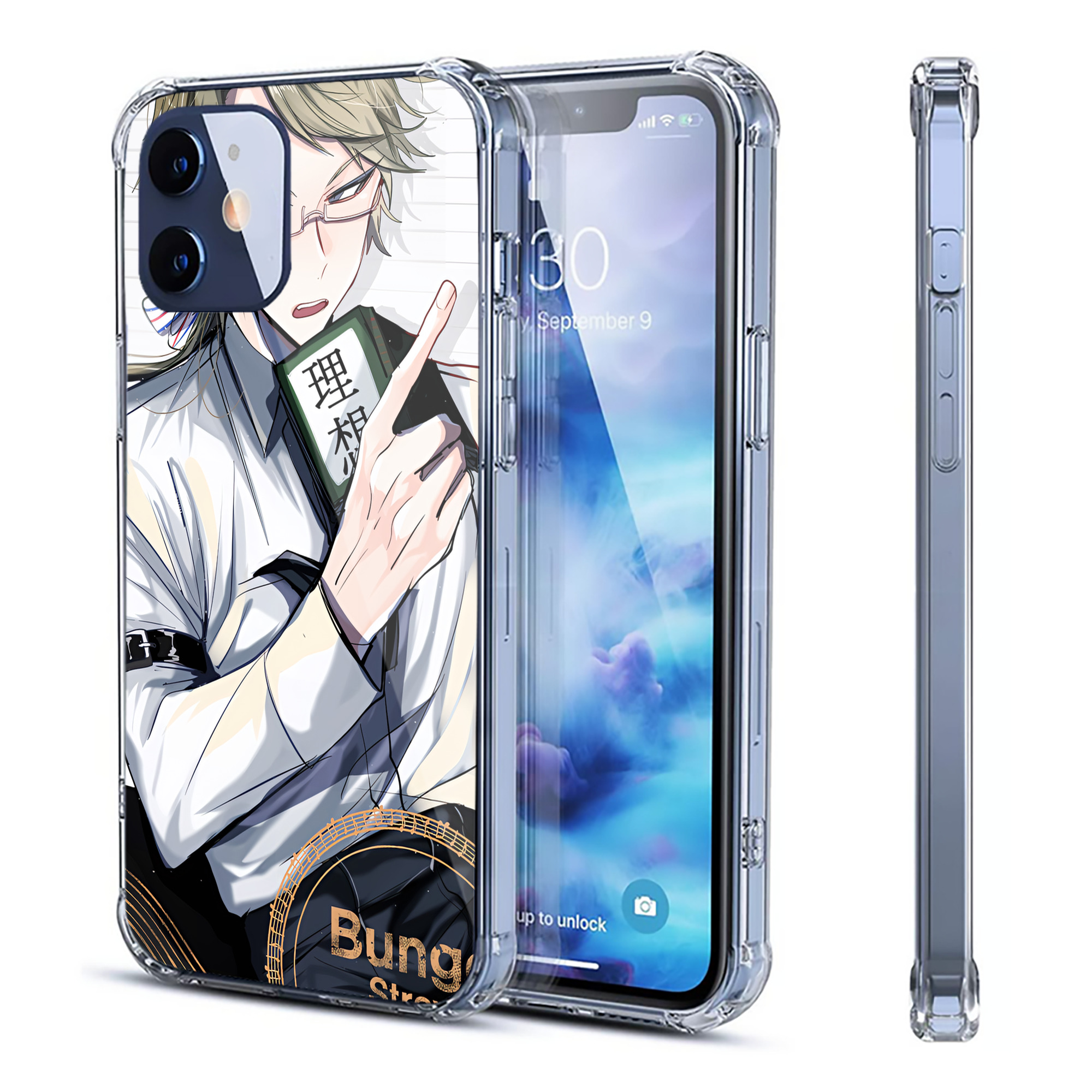 （画像用） 文豪ストレイドッグス Bungo Stray Dogs 【iPhone 12シリーズ対応】透明スマホケース（クリアソフトケース）